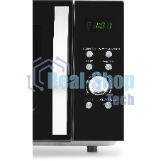 Микроволновая печь Hyundai HYM-D2078 черный/серебристый, 23 л, 800 Вт, кнопки, поворотный механизм