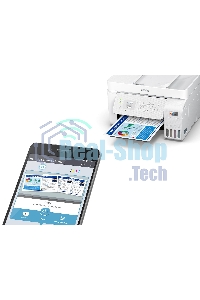 МФУ струйное Epson EcoTank L5296 (C11CJ65411) белый, A4, ч/б печ. 33стр/мин., цв. печ. 15стр/мин., 5760x1440 DPI, 2400х1200 DPI, USB, Ethernet, Wi-Fi