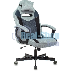 Кресло игровое Бюрократ VIKING 6 KNIGHT BL FABRIC синий, крестовина металл/пластик