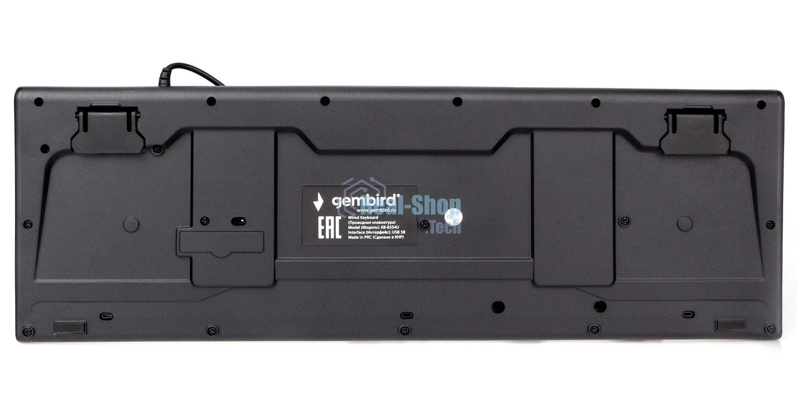 Клавиатура проводная Gembird KB-8354U-BL USB, черный