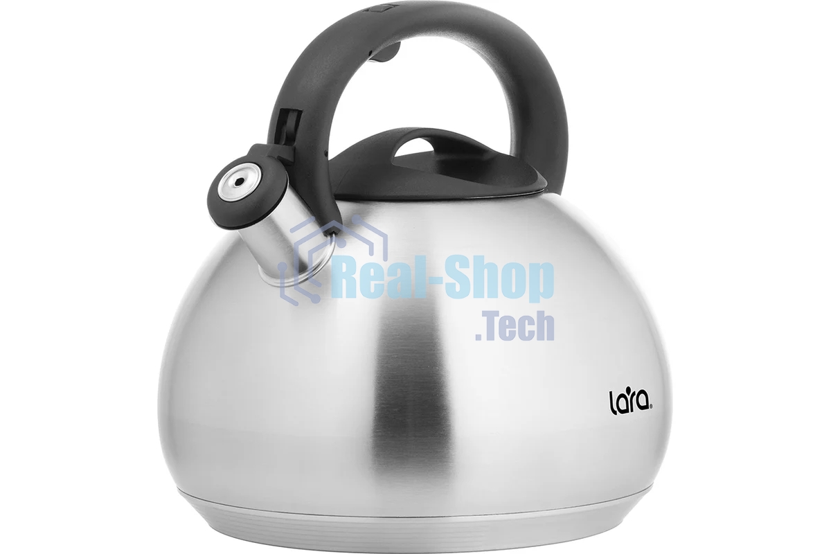Чайник для плиты Lara LR00-83 4.5 л индукционное капсулированное дно, свисток с кноп механизмом, ручка нейлон