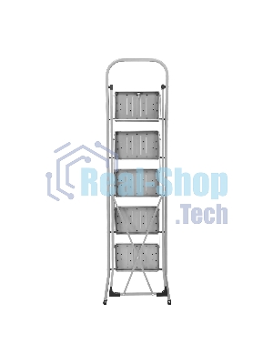 Стремянка стальная Сибртех, 5 широких ступеней 20х30 см с полимерным покрытием