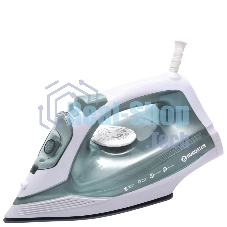 Утюг Eurostek EEI-2400 бирюзовый, 2400 Вт, 45 г/мин, 140 г/мин, 300 мл