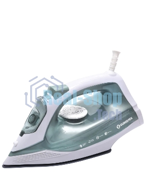 Утюг Eurostek EEI-2400 бирюзовый, 2400 Вт, 45 г/мин, 140 г/мин, 300 мл