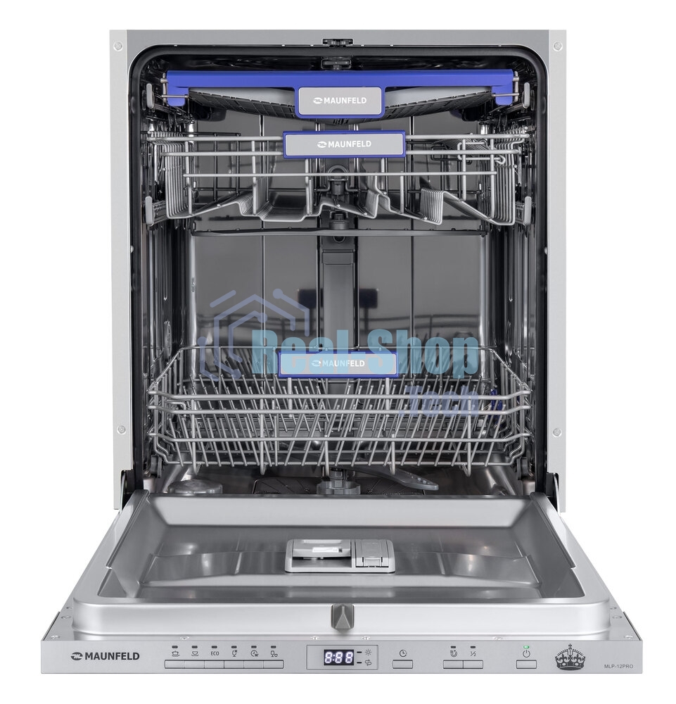Встраиваемая посудомоечная машина Maunfeld MLP-12PRO, серебристый, 59.8 см, 14 компл., 47 дБ, класс A+++