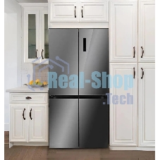 Холодильник LEX LCD450SsGID серый трехкамерный 288/129л морозилка снизу Side-by-Side