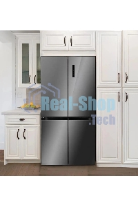 Холодильник LEX LCD450SsGID серый трехкамерный 288/129л морозилка снизу Side-by-Side