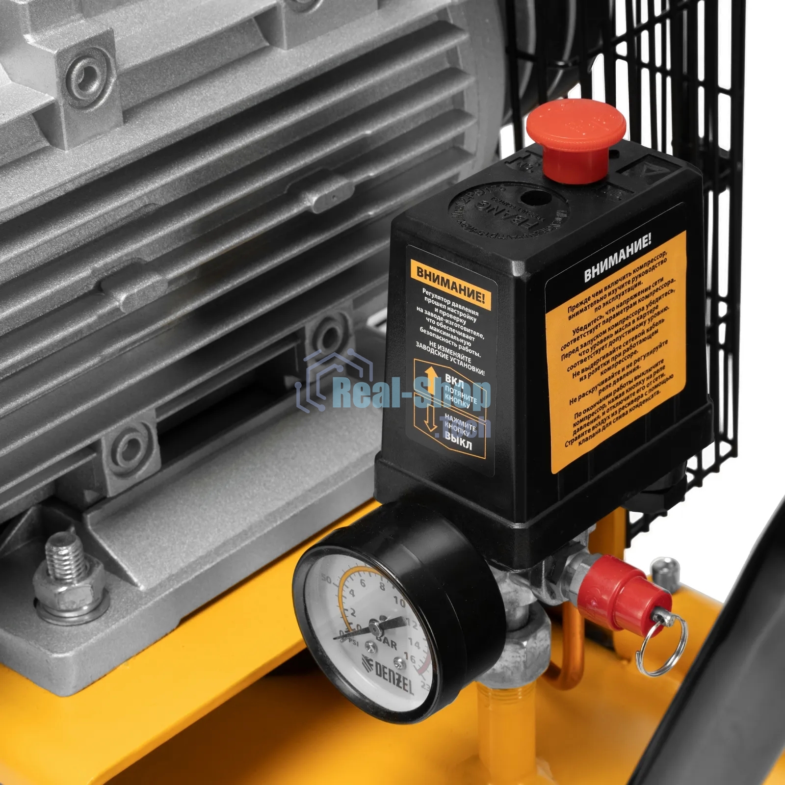 Компрессор воздушный Denzel рем. привод BCV 4000-T/100, 4,0 кВт, 100 литров, 690 л/мин