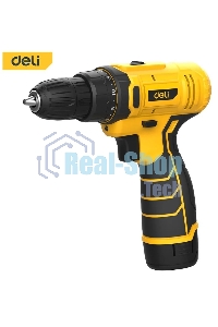Дрель-шуруповерт аккумуляторная Deli DL-DZ12-6A2, 12В, 1 АКБ, Кейс, Набор оснастки 24 предмета