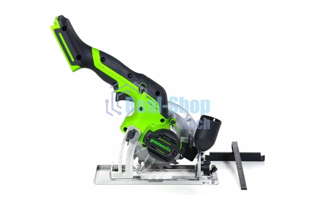 Циркулярная пила аккумуляторная GreenWorks G24MCS 24В, бесщеточная, без АКБ и ЗУ (1501207)