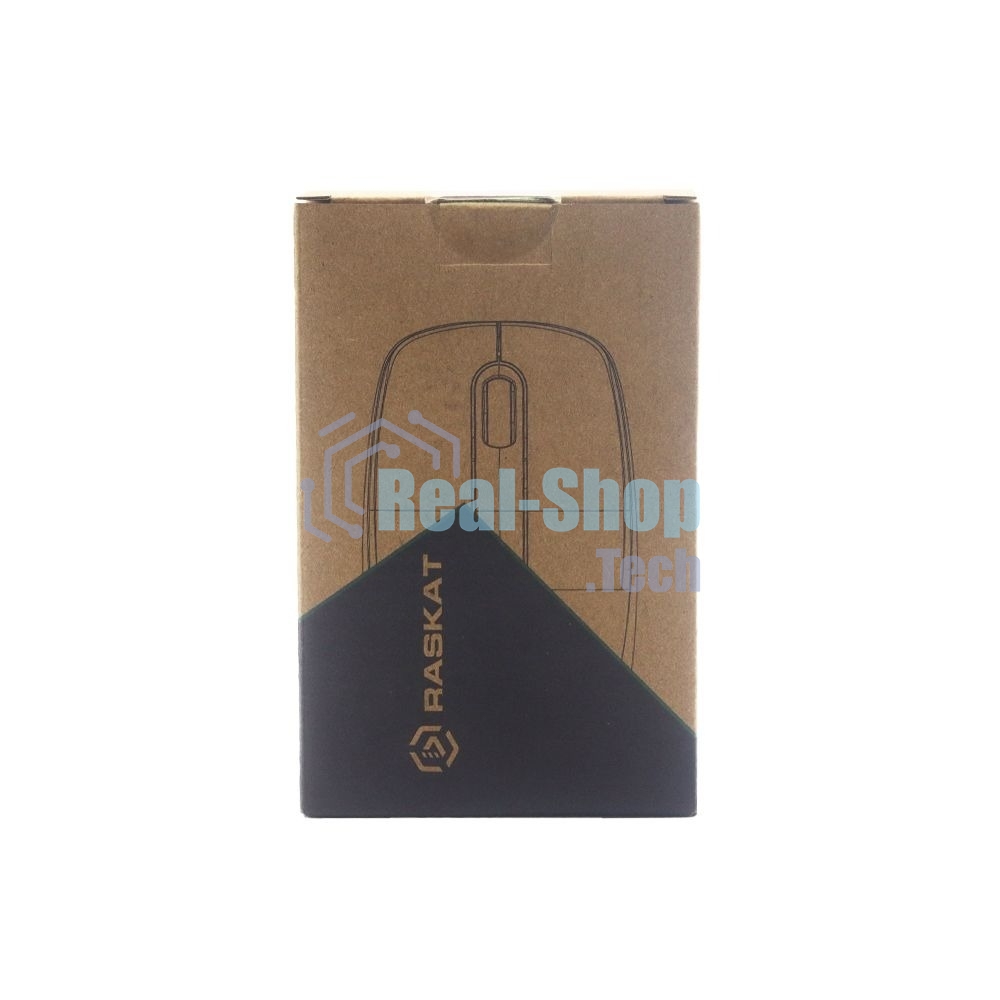 Мышь проводная Raskat M015 черный, 1000 dpi, USB, кнопки - 3