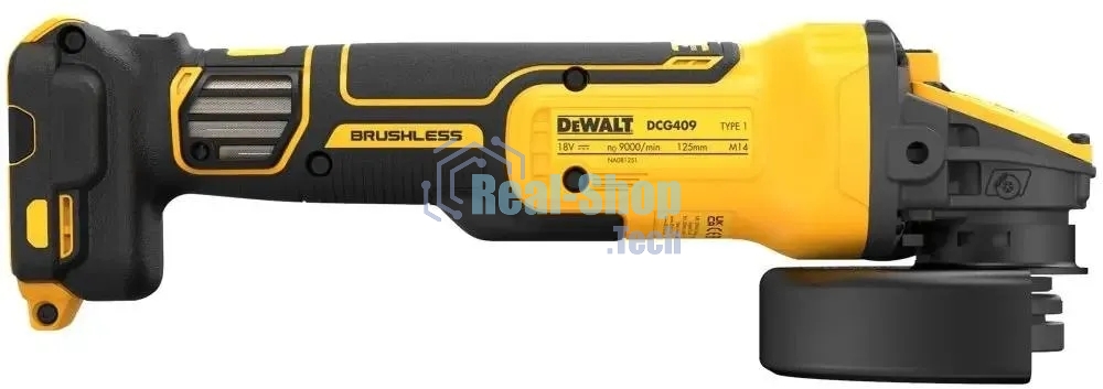 Угловая шлифовальная машина DeWalt 18 В XR FLEXVOLT ADVANTAGE DCG409NT-XJ