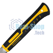 Молоток-гвоздодер Denzel 560 г, цельнометаллический, двухкомпонентная рукоятка