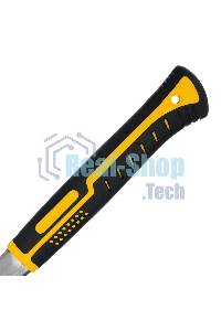 Молоток-гвоздодер Denzel 560 г, цельнометаллический, двухкомпонентная рукоятка