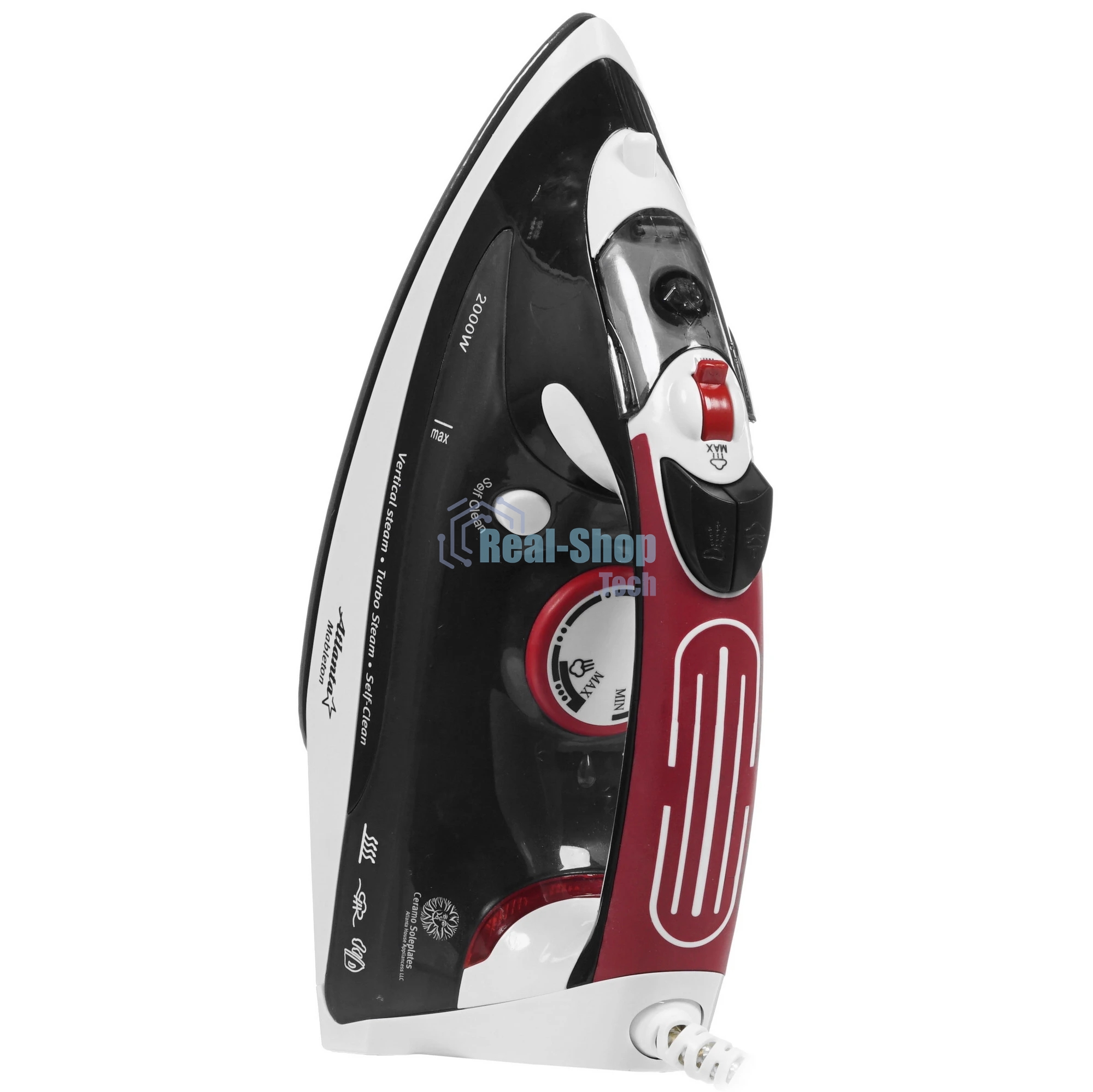 Утюг Atlanta ATH-5493 черный с пароувлажнением