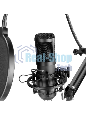 Микрофон проводной Оклик SM-600G 2.5м черный