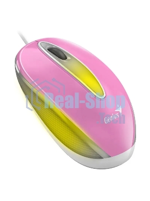 Мышь проводная Genius DX-Mini розовый, 1000 dpi, USB, кнопки - 3