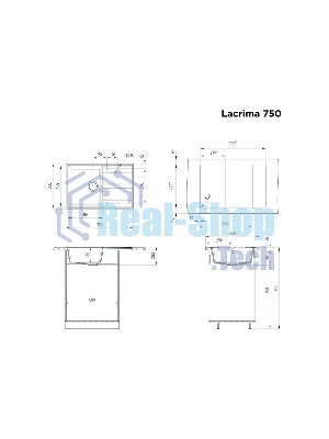 Кухонная мойка Maunfeld Lacrima 750 MFQS-750B черный