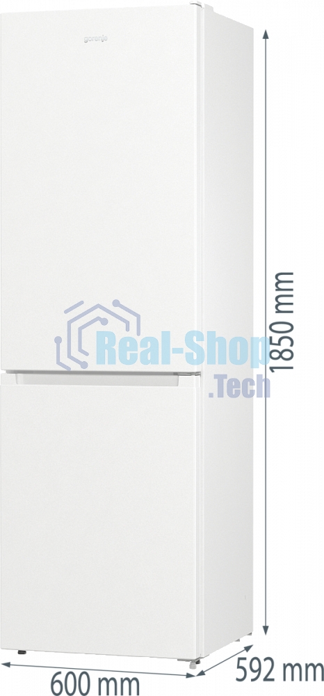 Холодильник Gorenje NRK619EEW4 белый двухкамерный 203/99л морозилка снизу, No Frost