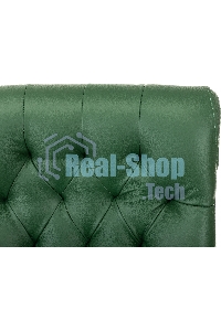 Кресло офисное Бюрократ T-9928WALNUT-CF, зеленый, кожа, на ножках, дерево