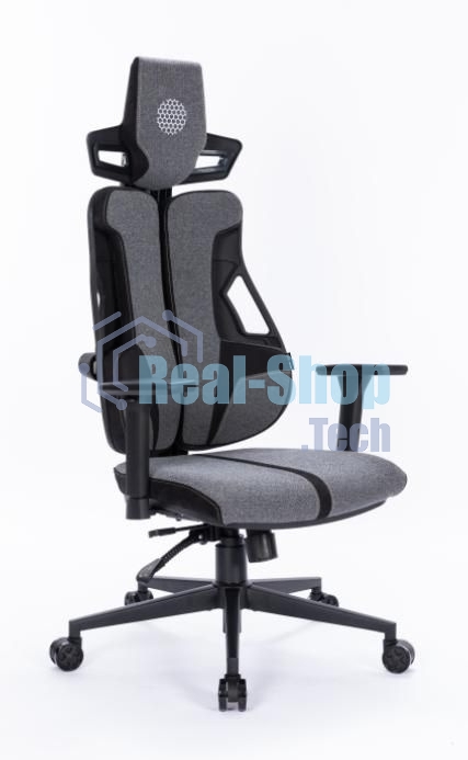 Кресло компьютерное Cactus CS-CHR-DUO-GYBK серый/черный