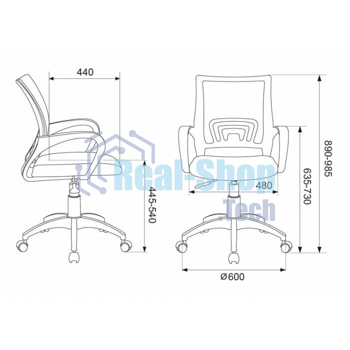 Кресло Бюрократ CH-W695NLT TW-03A TW-18 салатовый, сетка/ткань, 120 кг, механизм качания