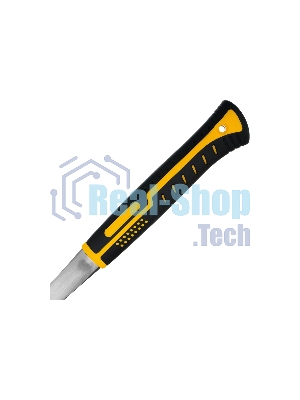 Молоток-гвоздодер Denzel 450 г, цельнометаллический, двухкомпонентная рукоятка