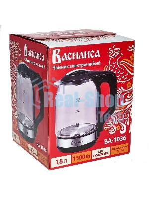 Чайник электрический ВАСИЛИСА ВА-1036 черный