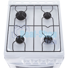Газовая плита Flama RG 24011 W белый, конфорок 4 шт, духовка 50 л, 50 см x 85 см x 60 см