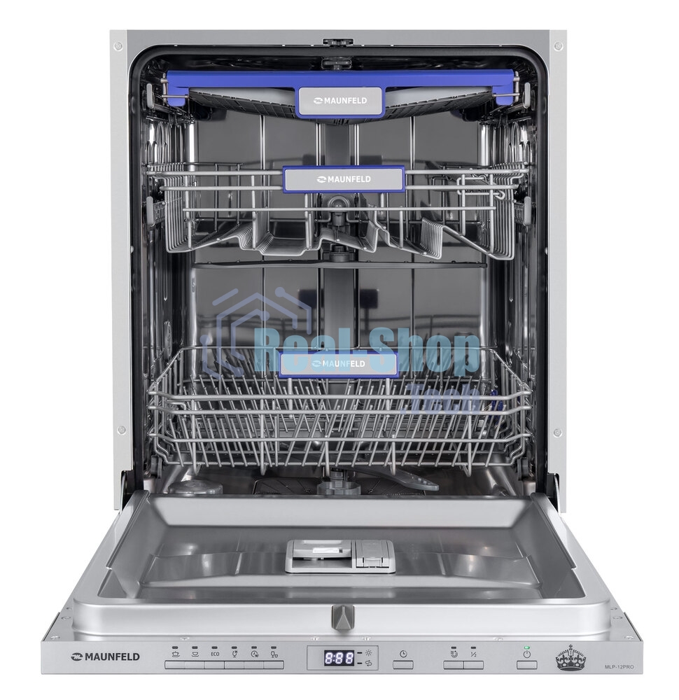 Встраиваемая посудомоечная машина Maunfeld MLP-12PRO, серебристый, 59.8 см, 14 компл., 47 дБ, класс A+++