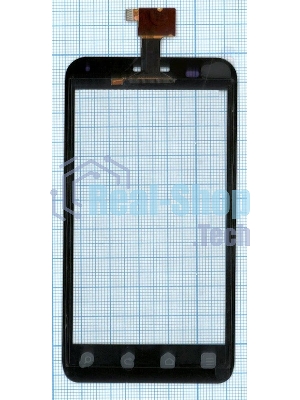 Сенсорное стекло (тачскрин) для ZTE V807 Blade C YZ-CTP465-FPC-V1, черное