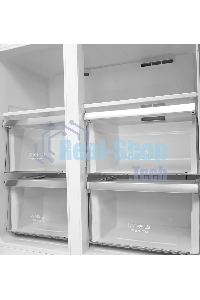 Холодильник LEX LCD450SsGID серый трехкамерный 288/129л морозилка снизу Side-by-Side