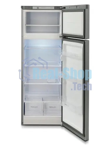 Холодильник Бирюса Б-M6035 металлик двухкамерный 240/60л морозилка сверху