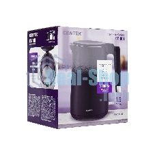 Чайник электрический Centek CT-1011 черный, 2200 Вт, 1.5 л