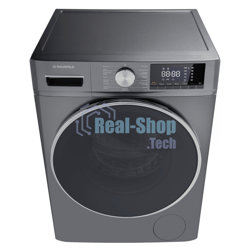 Стиральная машина Maunfeld MFWM127ISB02 графит, загрузка фронтальная 7кг, 1200 об/мин., класс: A+++