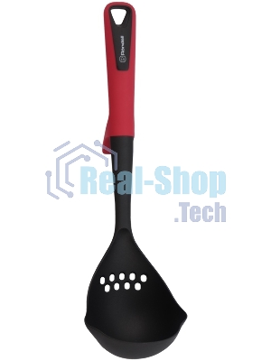 Половник для первых блюд Rondell Craft RD-1872 черный/красный упак.:картонная подложка