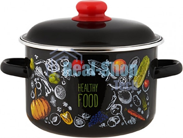 Кастрюля Appetite 1RD181М Healthy food эмалированная сталь 3 л