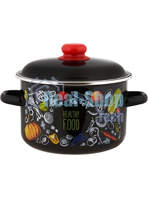 Кастрюля Appetite 1RD181М Healthy food эмалированная сталь 3 л
