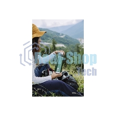 Термос Арктика 106-1200 зеленый, узкое горло 1,2 л, американский дизайн, антивандальное покрытие, две чашки, холод/тепло 32 ч