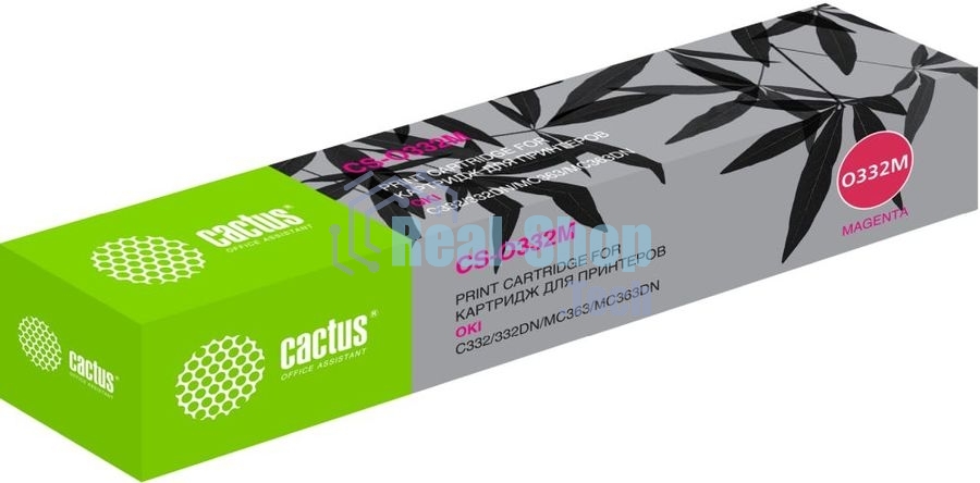 Картридж лазерный Cactus CS-O332M (46508734) пурпурный (3000 стр.) для Oki C332/MC363