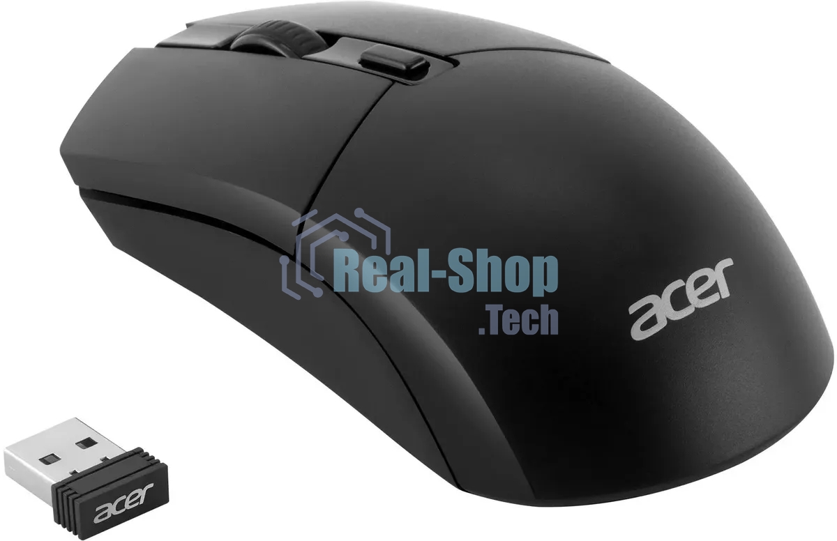 Комплект клавиатура + мышь Acer OKR120 клав:черный мышь:черный USB беспроводная Multimedia