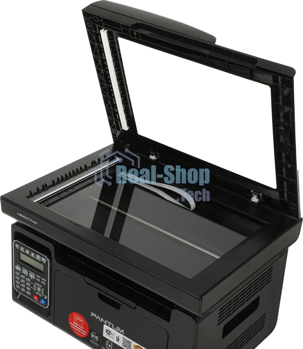 МФУ лазерное Pantum M6607NW, A4, ч/б, печ. до 22 стр/мин., скан. до 22 стр/мин., 1200x1200dpi, USB, RJ-45, Wi-Fi