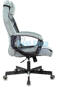 Кресло игровое Бюрократ VIKING 6 KNIGHT BL FABRIC синий, крестовина металл/пластик