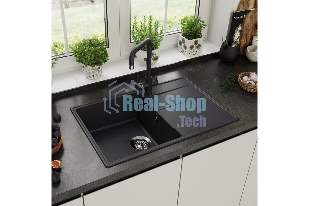 Кухонная мойка Maunfeld Lacrima 750 MFQS-750B черный