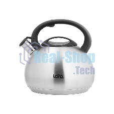 Чайник для плиты Lara LR00-83 4.5 л индукционное капсулированное дно, свисток с кноп механизмом, ручка нейлон
