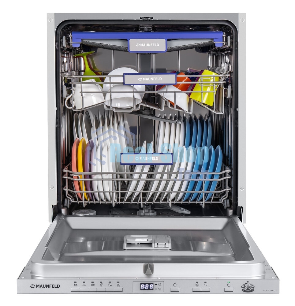 Встраиваемая посудомоечная машина Maunfeld MLP-12PRO, серебристый, 59.8 см, 14 компл., 47 дБ, класс A+++