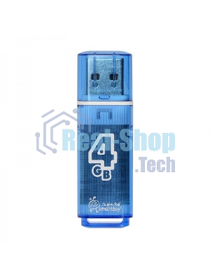 Флешка USB Smartbuy 4Gb USB USB 2.0 Glossy series Blue (SB4GbGS-B)