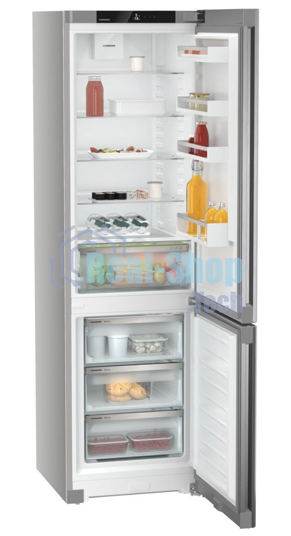 Холодильник Liebherr CNsfd 5703-22 001 Pure серебристый SteelFinish двухкамерный 266/94л морозилка снизу