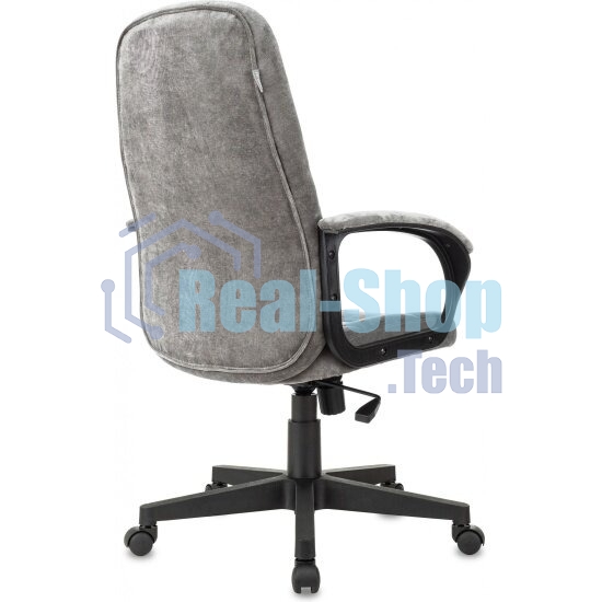 Кресло руководителя Бюрократ CH 002 Fabric Light-19 серый, крестов. пластик