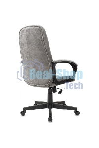 Кресло руководителя Бюрократ CH 002 Fabric Light-19 серый, крестов. пластик